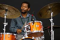 Joe Dyson on drums