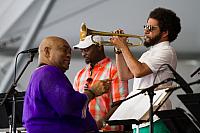 Ashlin Parker on trumpet