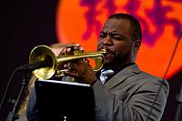 Andrew Baham on trumpet