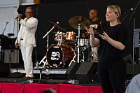 John and sign language interpreter