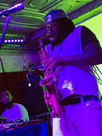 Khris Royal on saxophone