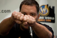 Aaron makes fists
