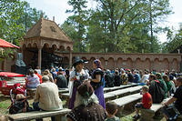 The Cloister and the Green stage