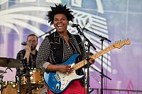 Joy Clark on guitar